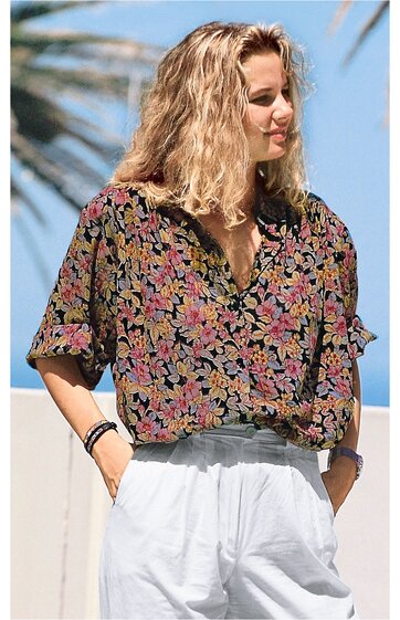 Viskose-Mix-Bluse 