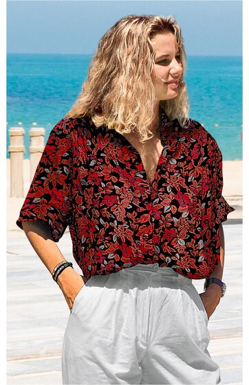 Viskose-Mix-Bluse 