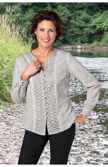 Baumwoll-Bluse