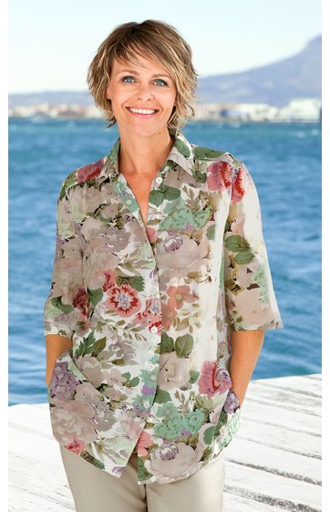 Viskose-Mix-Bluse