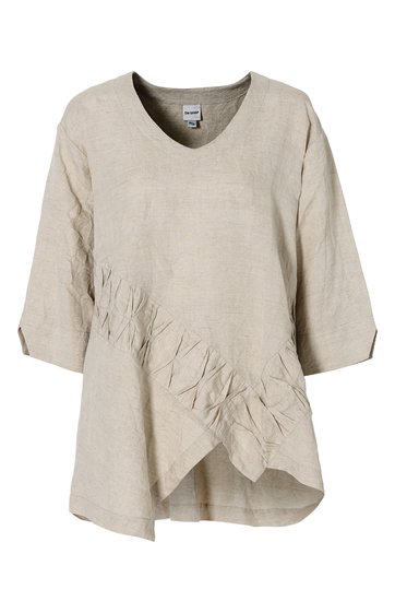 Leinenmix-Bluse in natur