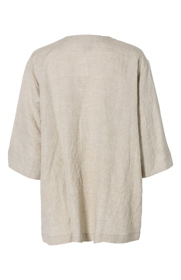 Leinenmix-Bluse in natur