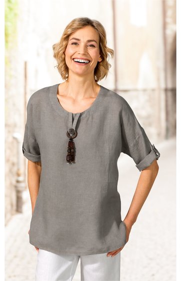 Leinen-Bluse 