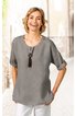 Leinen-Bluse 
