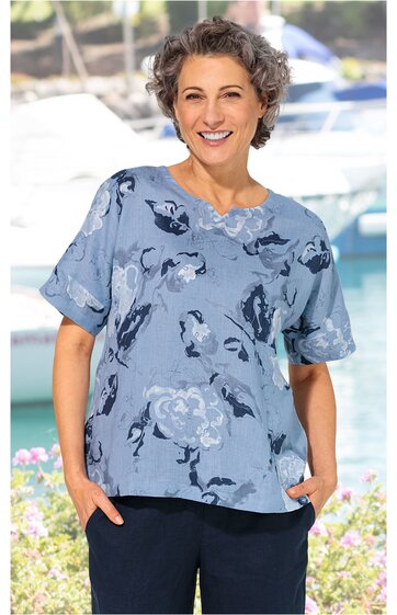 Leinen-Bluse 