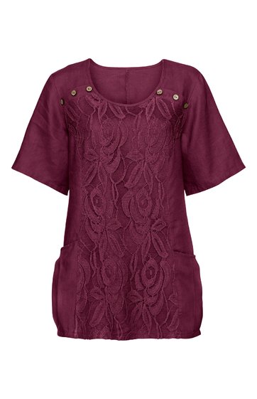 Leinen-Bluse