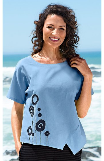 Baumwoll-Mix-Bluse