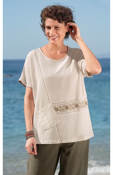 Viskose-Mix-Bluse
