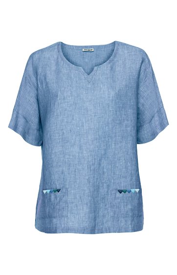 Leinen-Bluse