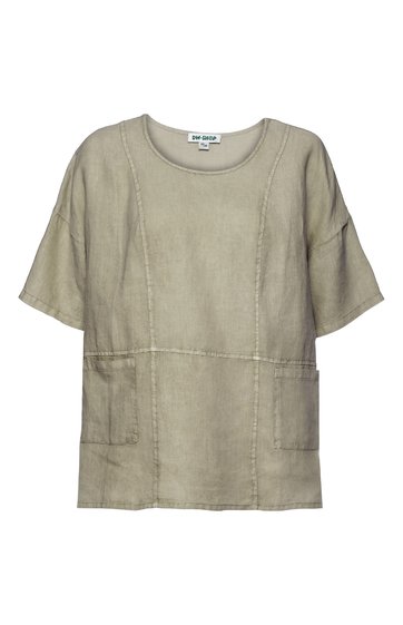 Leinen-Bluse
