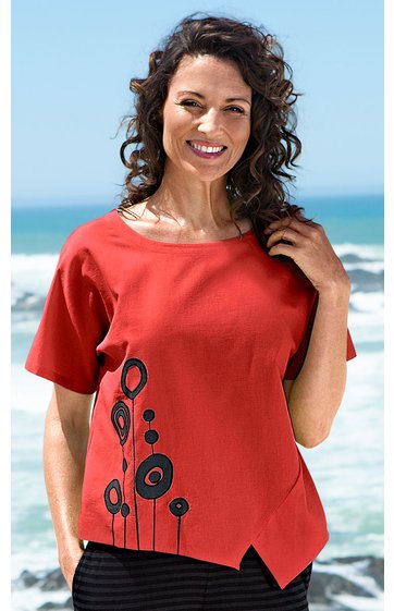 Baumwoll-Mix Bluse