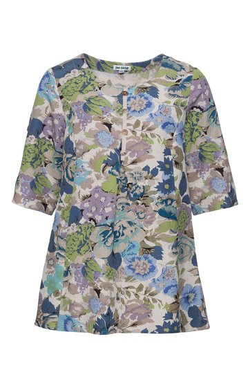 Leinen-Mix-Bluse