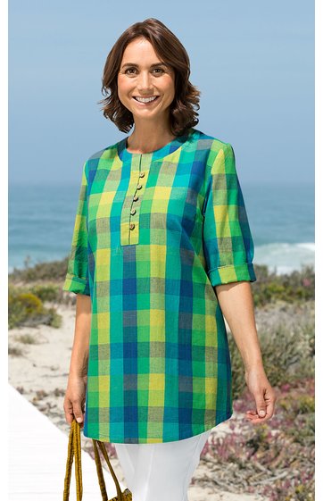 Leinen-Mix-Bluse