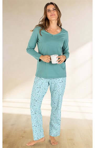 Baumwoll-Pyjama Set 