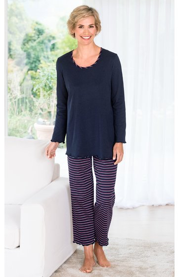 Baumwoll-Pyjama Set