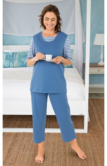 Baumwoll-Pyjama Set