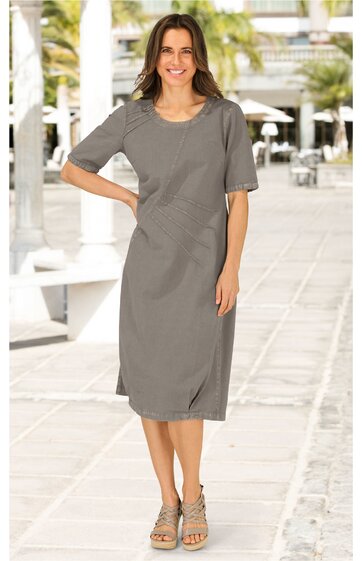 Baumwoll-Mix-Kleid 