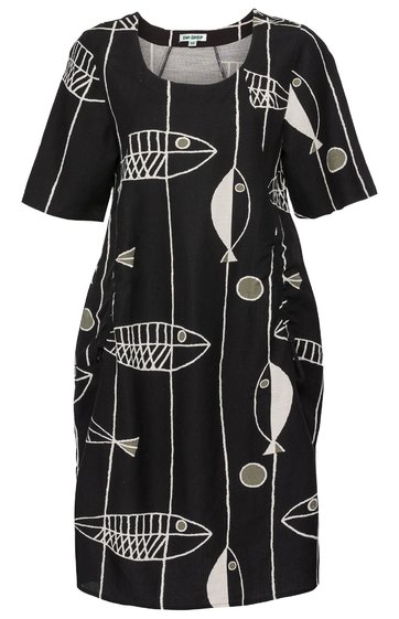 Leinen-Mix-Kleid