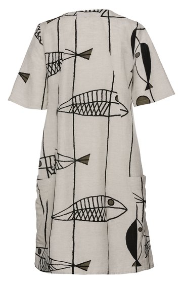 Leinen-Mix Kleid