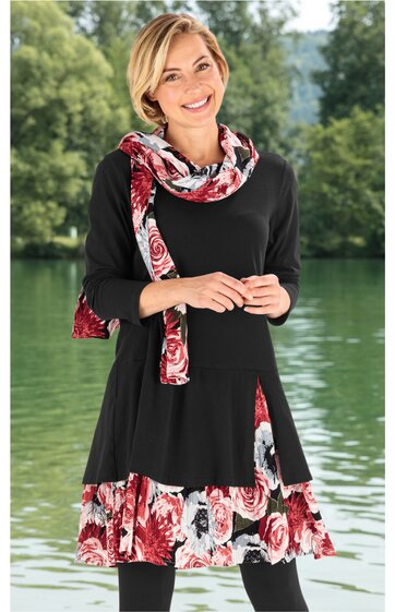Baumwoll-Mix-Kleid 