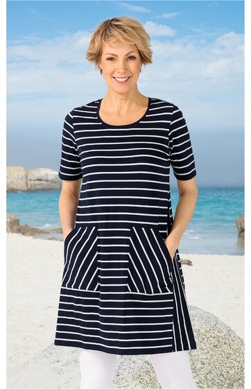 Baumwoll-Mix-Kleid 