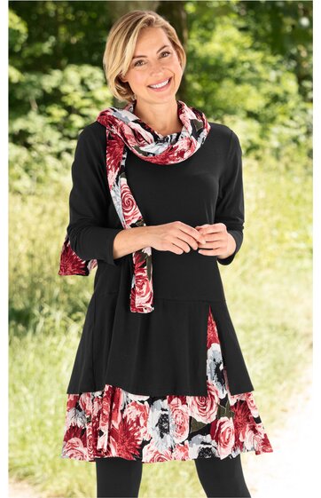 Baumwoll-Mix-Kleid 