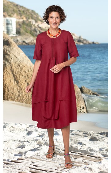 Leinenmix-Kleid