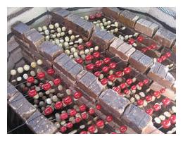 Aushärten der Lehmperlen Aushärten der Lehmperlen