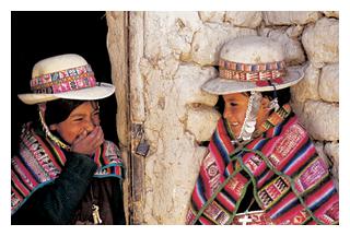 Indiokinder in Bolivien