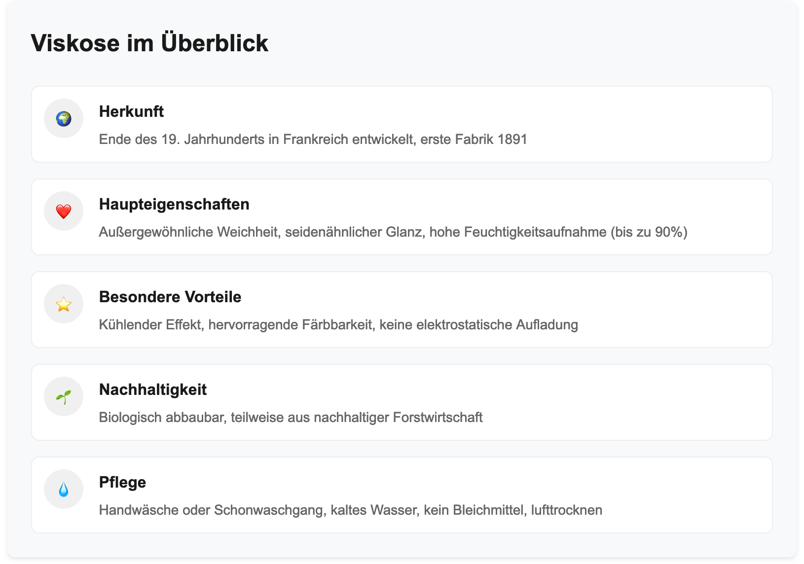 Alle wichtigen Informationen über Viskose im Überblick