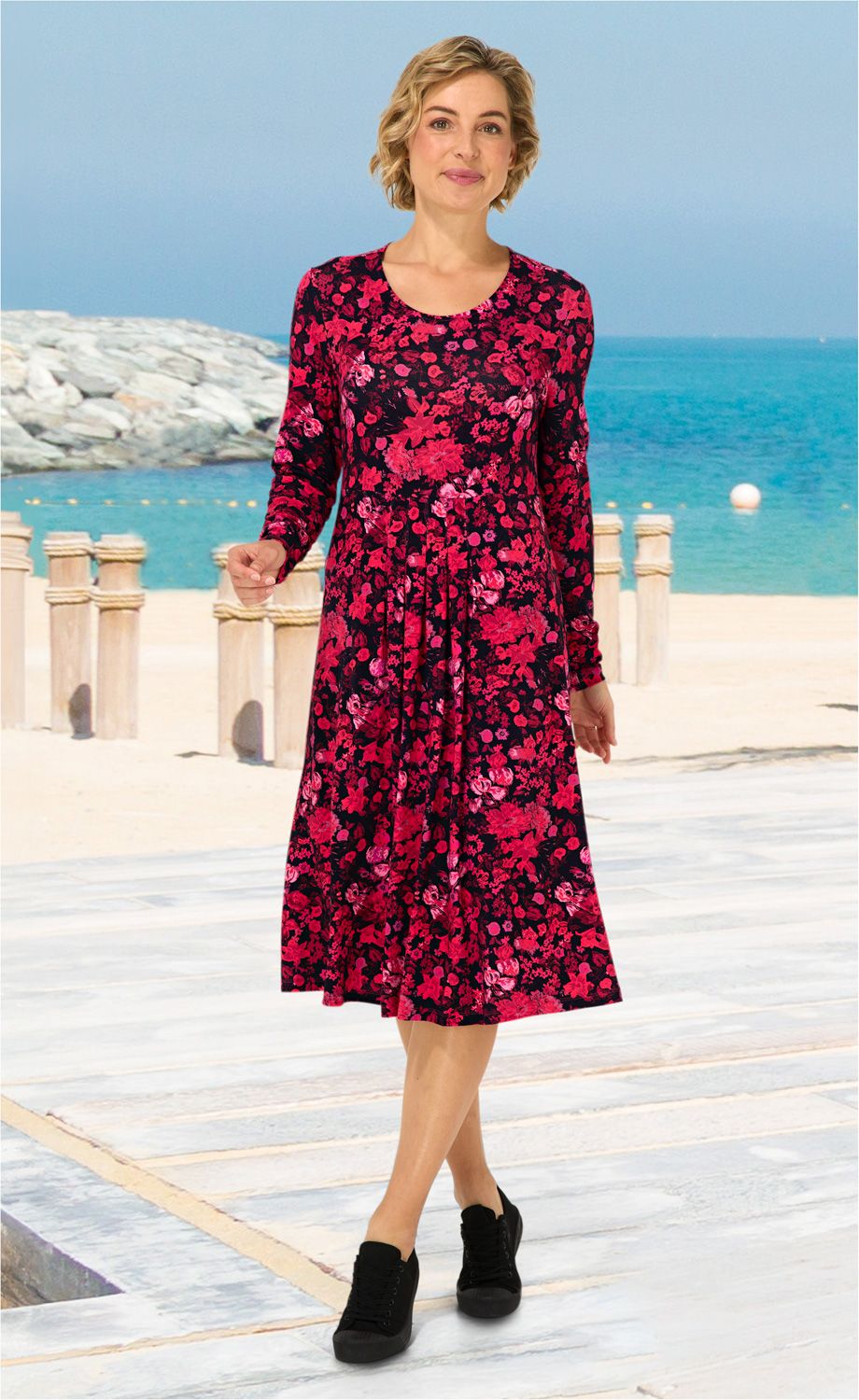 Viskose-Mix-Kleid