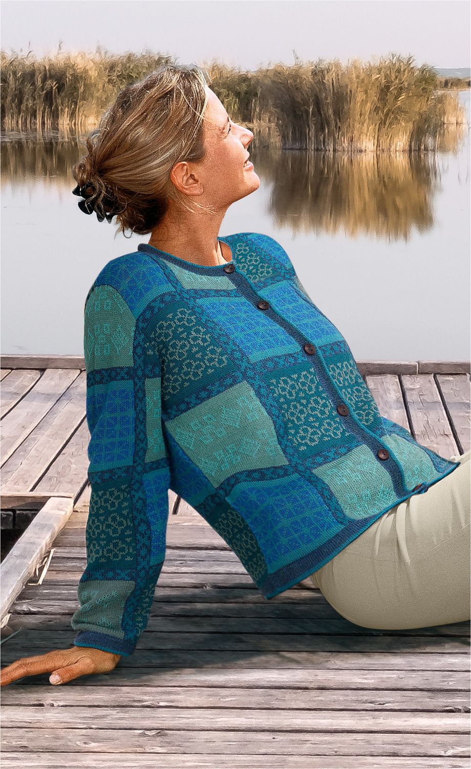 Alpaka-Strickjacke