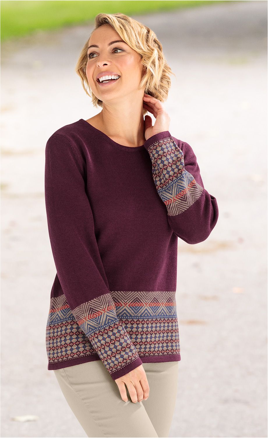 Baumwoll-Mix-Pullover