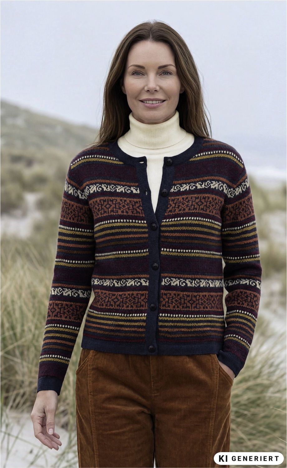 Alpaka-Strickjacke