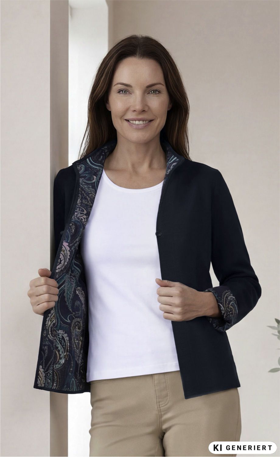 Baumwoll-Mix-Strickjacke