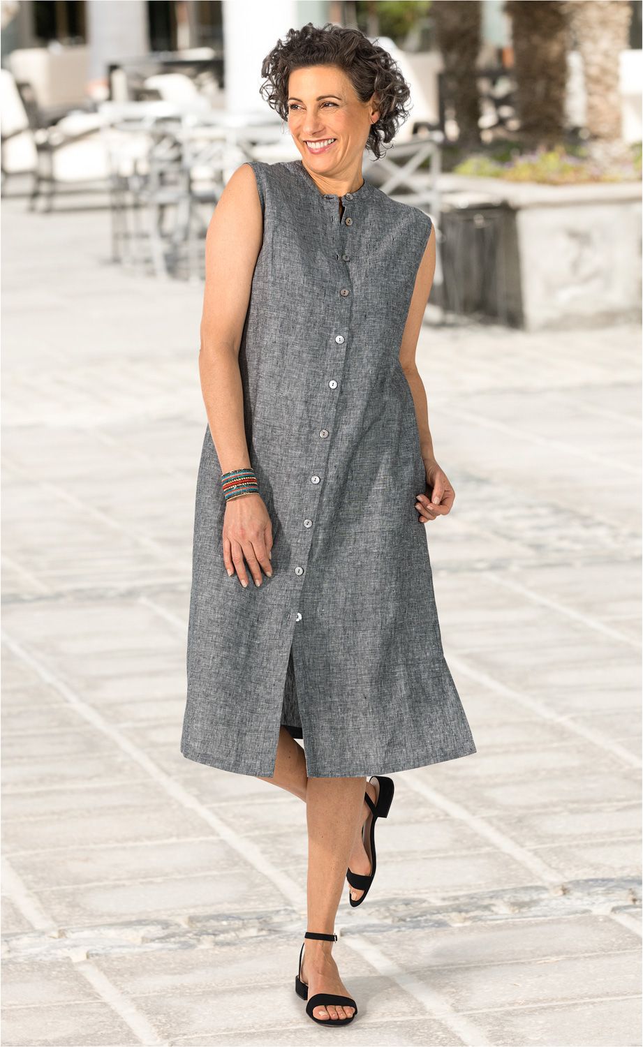 Leinen-Kleid
