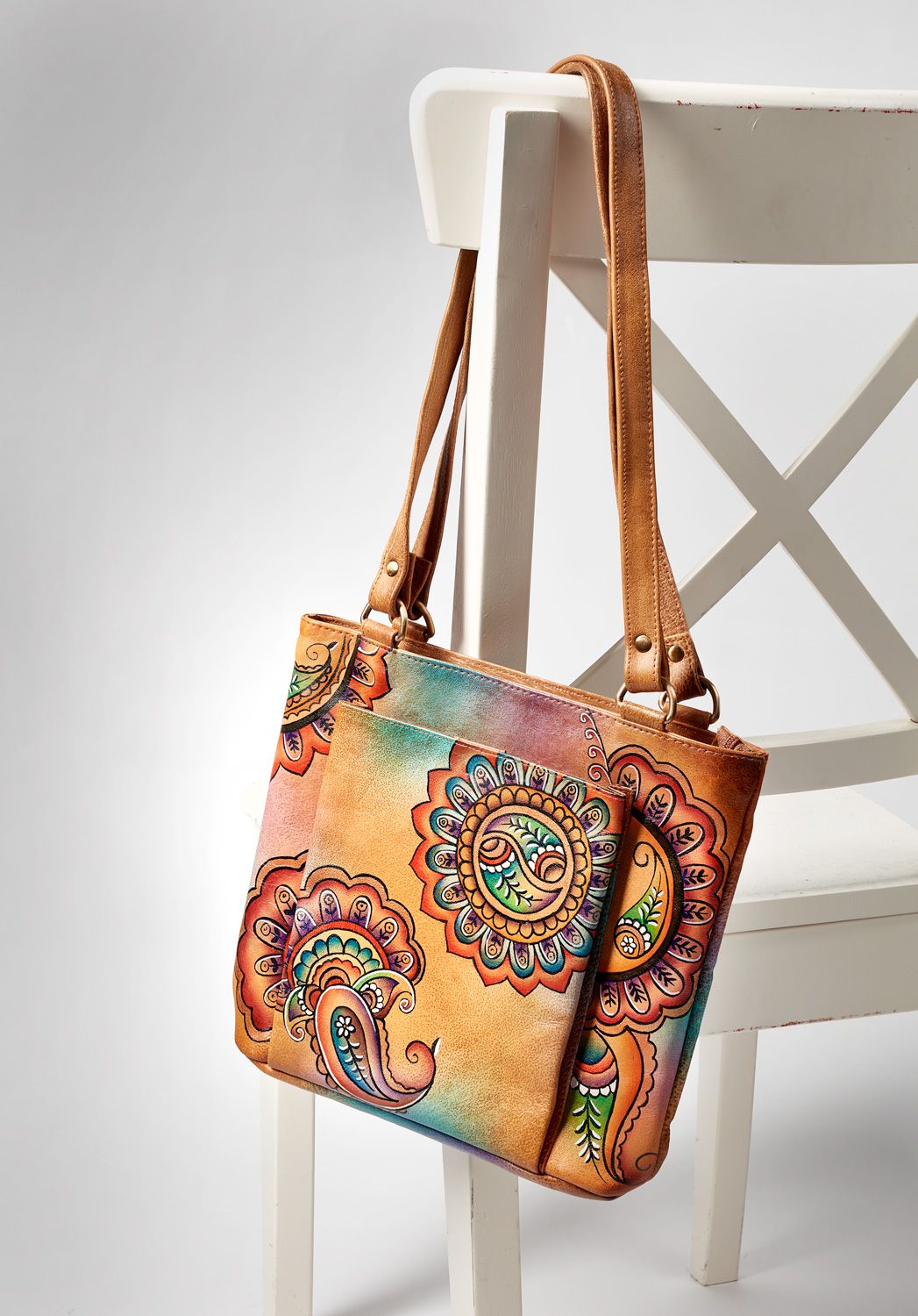 Handtasche Muster braun