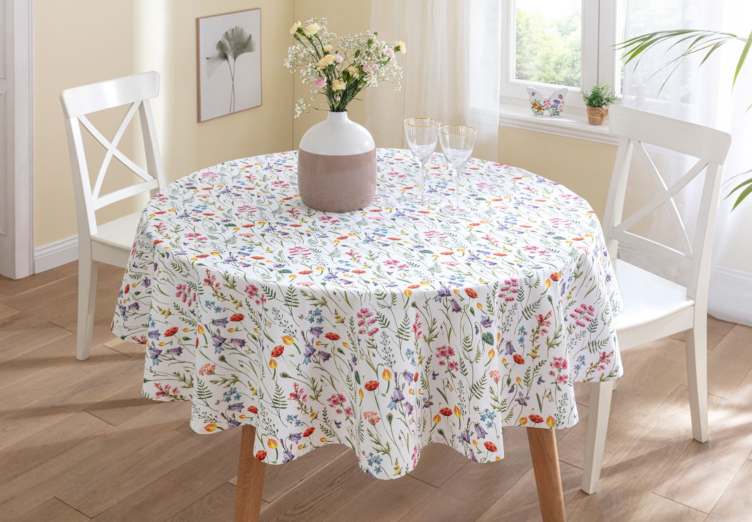 Baumwoll-Tischdecke 90x90