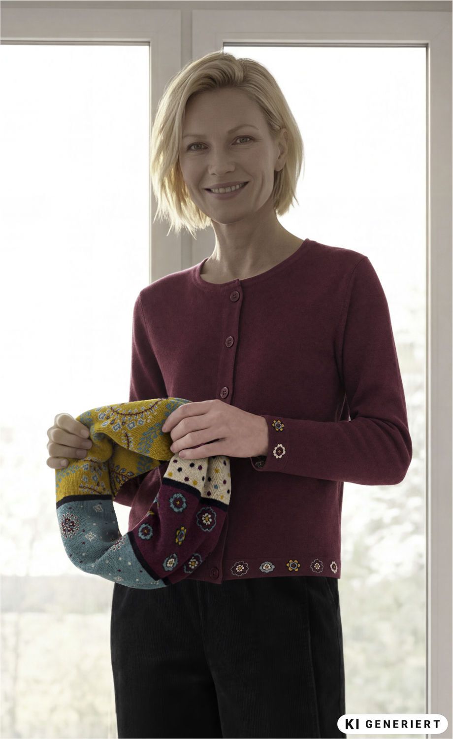 Baumwoll-Strickjacke