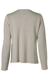 Leinen-Mix-Strickjacke