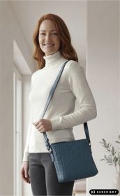 Ledertasche petrol
