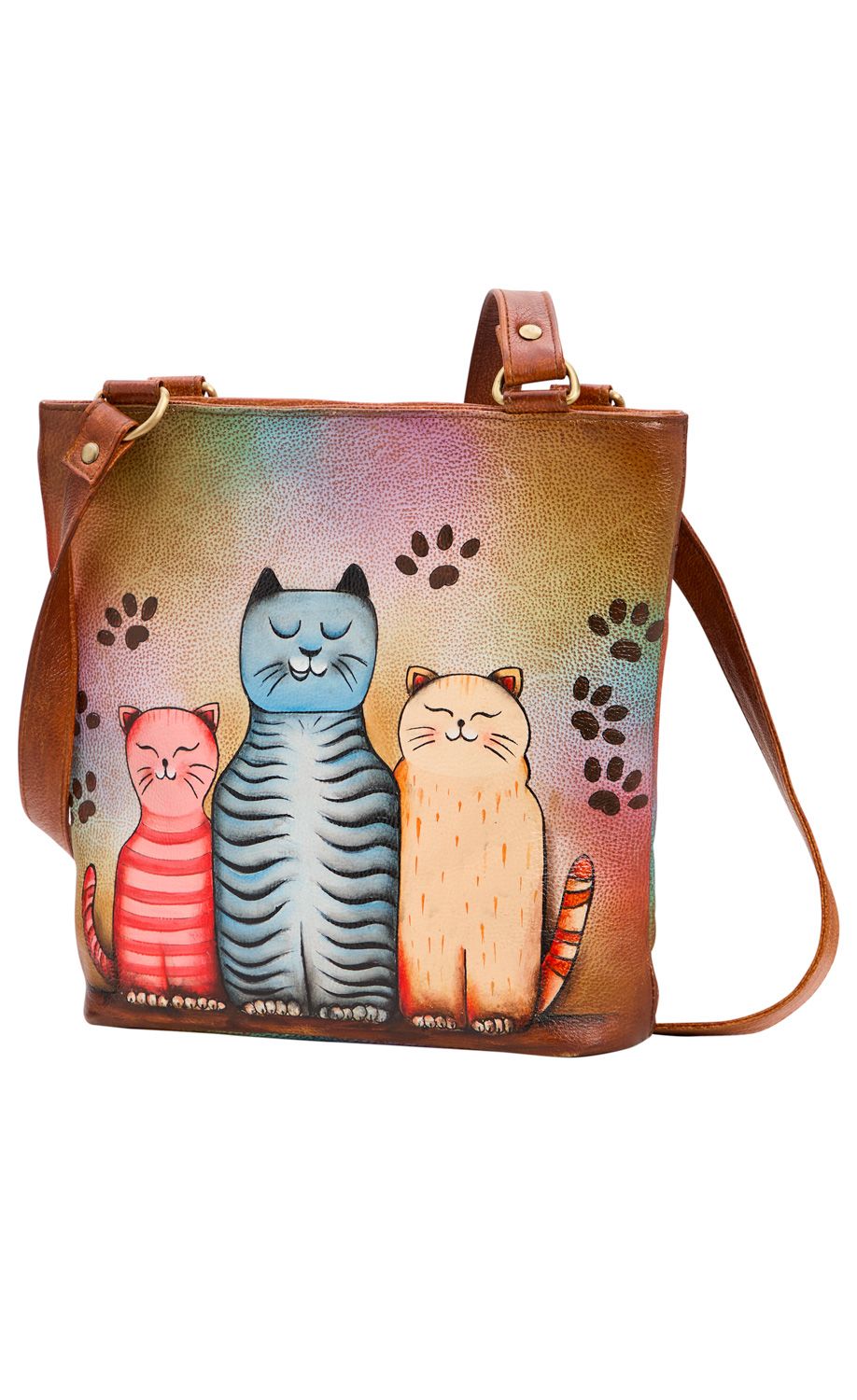 Leder-Handtasche