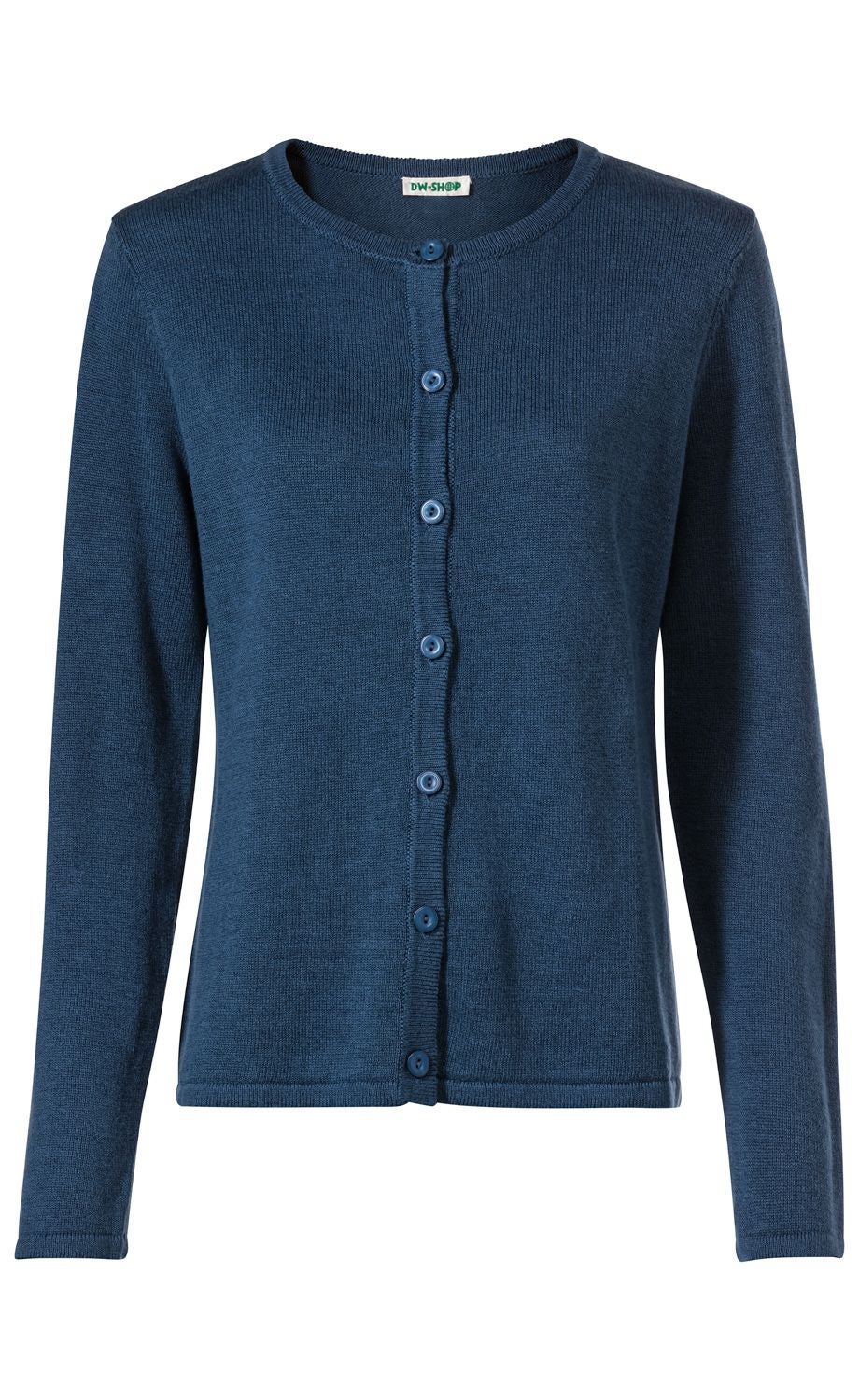 Leinen-Mix-Strickjacke