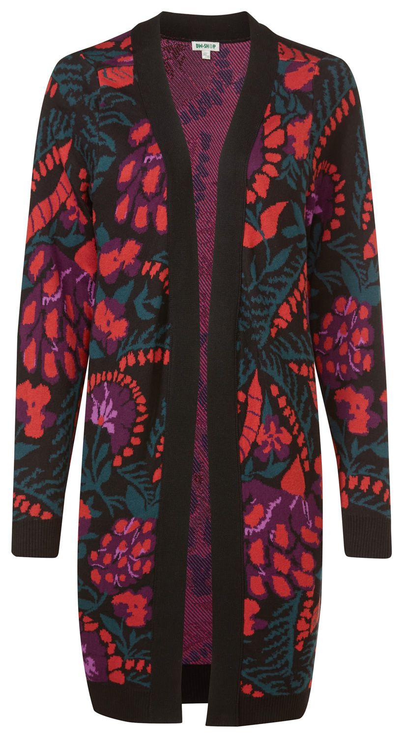 Baumwoll-Mix-Strickjacke