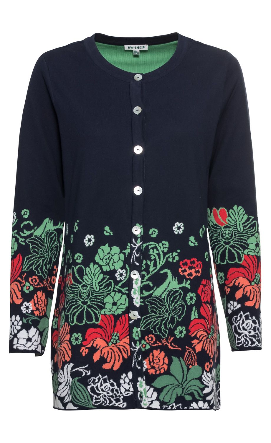 Baumwoll-Strickjacke