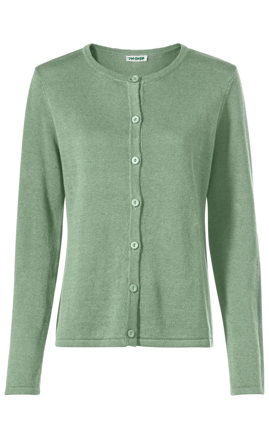 Leinen-Mix-Strickjacke