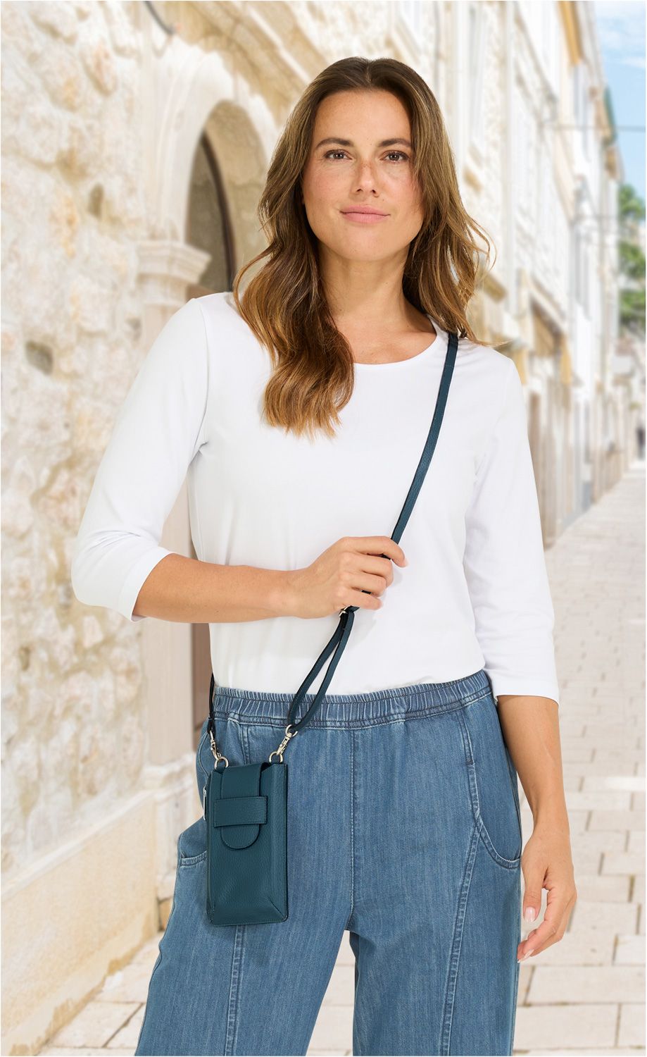 Leder-Handytasche