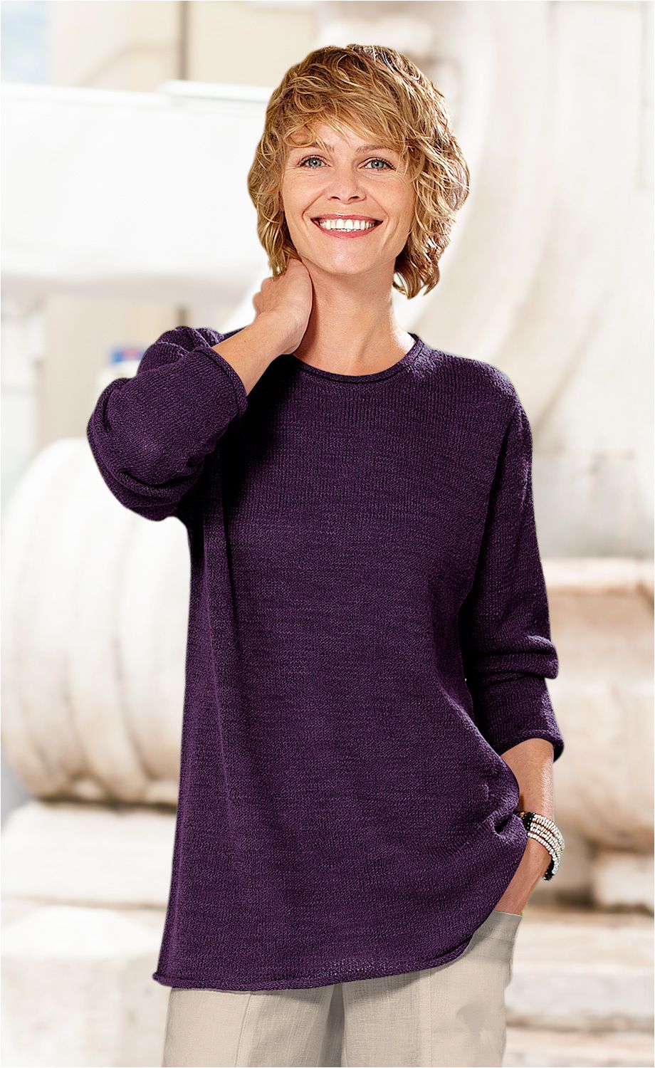 Baumwoll-Pullover