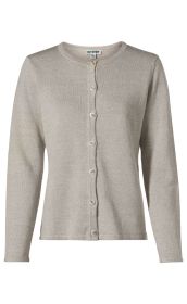 Leinen-Mix-Strickjacke