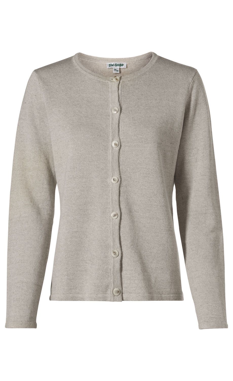 Leinen-Mix-Strickjacke